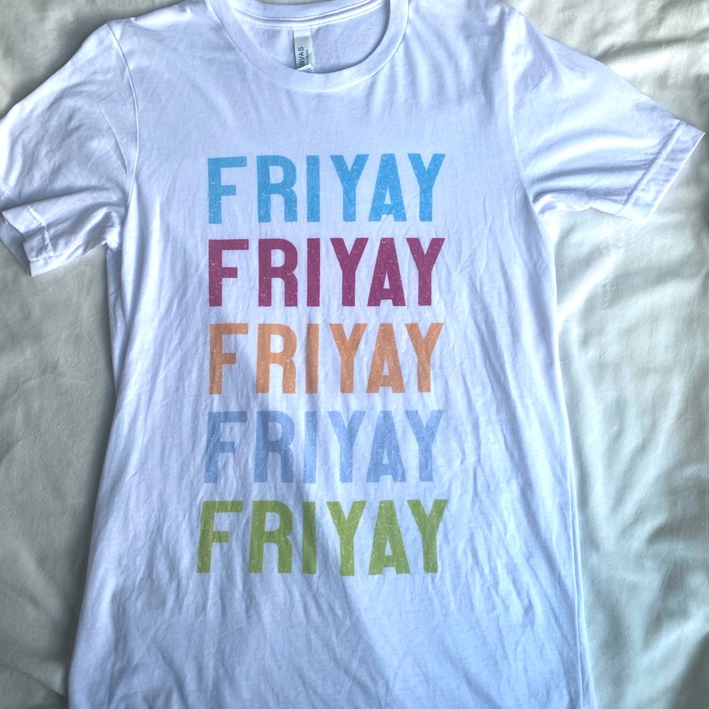 FRIYAY Colorful White T-shirt